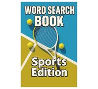 Sports edition: word search book with easy to read print about sport,puzzle and more (6x9 inches, 110 pages, 50+ puzzles) Gift for vacations, holidays and free times