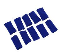 Sports Elastique Manchon de Doigt Support de Protection Bleu 10 pcs