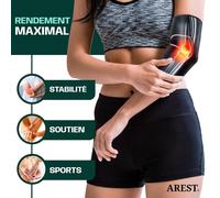 Sports Elbow Support With Compression Band-Elbow Brace For Physical Activities-Adjustable Elbow Brace For Men And Women (M)