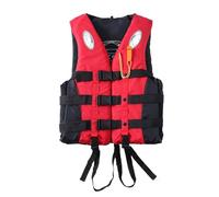 Sports Float Jacket for Adults and Kids, Adjustable High Buoyancy Flotation Vest for Kayaking Boating Snorkeling Swimming, Visible Safety Gear for Water Sports Activities(Red,XL)