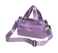 Sports Gym Bag, Multipurpose Zippered Fitness Bag, Outdoor Tote with Shoulder Strap, Portable Body Purse, 9.45x5.51 inch Ideal for Workouts, Black, Sapphire, Violet and Pink