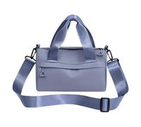 Sports Gym Bag, Multipurpose Zippered Fitness Bag, Outdoor Tote with Shoulder Strap, Portable Body Purse, 9.45x5.51 inch Ideal for Workouts, Black, Sapphire, Violet and Pink
