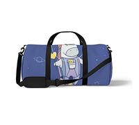 Sports Gym Duffle Bags for Yoga Dancing, Overnight Weekender Travel Bag Astronaut Unicorn, Workout Carry on Shoulder Bag for Women Men