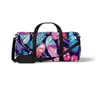 Sports Gym Duffle Bags for Yoga Dancing, Overnight Weekender Travel Bag Beautiful Feather Background, Workout Carry on Shoulder Bag for Women Men