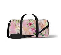 Sports Gym Duffle Bags for Yoga Dancing, Overnight Weekender Travel Bag Beautiful Water Color Unicorn, Workout Carry on Shoulder Bag for Women Men