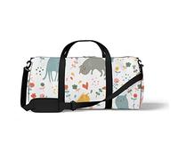 Sports Gym Duffle Bags for Yoga Dancing, Overnight Weekender Travel Bag Cats Spring Flowers, Workout Carry on Shoulder Bag for Women Men