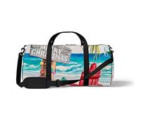 Sports Gym Duffle Bags for Yoga Dancing, Overnight Weekender Travel Bag Christmas Palm Tree, Workout Carry on Shoulder Bag for Women Men