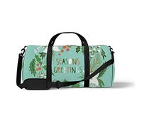 Sports Gym Duffle Bags for Yoga Dancing, Overnight Weekender Travel Bag Christmas Wreath, Workout Carry on Shoulder Bag for Women Men