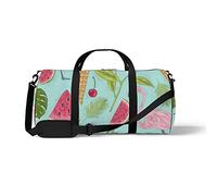 Sports Gym Duffle Bags for Yoga Dancing, Overnight Weekender Travel Bag Colorful Summer Elements, Workout Carry on Shoulder Bag for Women Men