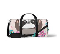 Sports Gym Duffle Bags for Yoga Dancing, Overnight Weekender Travel Bag Cute Animal Sloth, Workout Carry on Shoulder Bag for Women Men