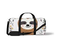 Sports Gym Duffle Bags for Yoga Dancing, Overnight Weekender Travel Bag Cute Little Sloth, Workout Carry on Shoulder Bag for Women Men