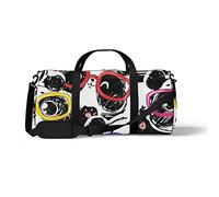 Sports Gym Duffle Bags for Yoga Dancing, Overnight Weekender Travel Bag Cute Panda Head, Workout Carry on Shoulder Bag for Women Men