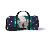 Sports Gym Duffle Bags for Yoga Dancing, Overnight Weekender Travel Bag Cute Sleeping Koala, Workout Carry on Shoulder Bag for Women Men