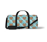 Sports Gym Duffle Bags for Yoga Dancing, Overnight Weekender Travel Bag Cute Squirrel Head, Workout Carry on Shoulder Bag for Women Men