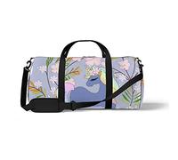 Sports Gym Duffle Bags for Yoga Dancing, Overnight Weekender Travel Bag Cute Unicorn in a Wreath, Workout Carry on Shoulder Bag for Women Men