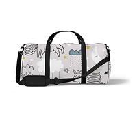 Sports Gym Duffle Bags for Yoga Dancing, Overnight Weekender Travel Bag Cute Unicorn Pattern, Workout Carry on Shoulder Bag for Women Men