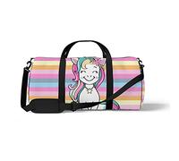 Sports Gym Duffle Bags for Yoga Dancing, Overnight Weekender Travel Bag Cute Unicorn, Workout Carry on Shoulder Bag for Women Men