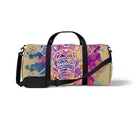Sports Gym Duffle Bags for Yoga Dancing, Overnight Weekender Travel Bag Elephant's Hand Drawing, Workout Carry on Shoulder Bag for Women Men
