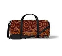 Sports Gym Duffle Bags for Yoga Dancing, Overnight Weekender Travel Bag Ethnic Style Pattern, Workout Carry on Shoulder Bag for Women Men