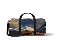Sports Gym Duffle Bags for Yoga Dancing, Overnight Weekender Travel Bag Grazing Horses at Sunset, Workout Carry on Shoulder Bag for Women Men