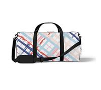 Sports Gym Duffle Bags for Yoga Dancing, Overnight Weekender Travel Bag Hand Painted Color Stripes, Workout Carry on Shoulder Bag for Women Men