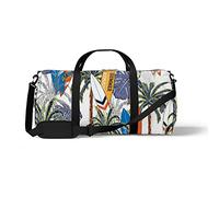 Sports Gym Duffle Bags for Yoga Dancing, Overnight Weekender Travel Bag Hand Painted Palm Tree, Workout Carry on Shoulder Bag for Women Men