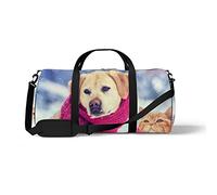 Sports Gym Duffle Bags for Yoga Dancing, Overnight Weekender Travel Bag Interesting Dogs Cats, Workout Carry on Shoulder Bag for Women Men