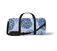 Sports Gym Duffle Bags for Yoga Dancing, Overnight Weekender Travel Bag Light Purple Chrysanthemum, Workout Carry on Shoulder Bag for Women Men