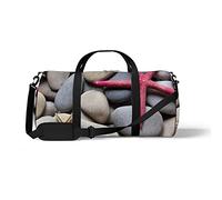 Sports Gym Duffle Bags for Yoga Dancing, Overnight Weekender Travel Bag Marine Life on The Pebble, Workout Carry on Shoulder Bag for Women Men