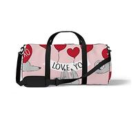 Sports Gym Duffle Bags for Yoga Dancing, Overnight Weekender Travel Bag Sloth Love, Workout Carry on Shoulder Bag for Women Men