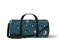 Sports Gym Duffle Bags for Yoga Dancing, Overnight Weekender Travel Bag Space Galaxy Printing, Workout Carry on Shoulder Bag for Women Men