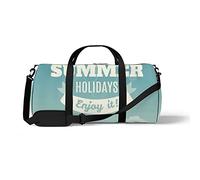 Sports Gym Duffle Bags for Yoga Dancing, Overnight Weekender Travel Bag Summer Beach Elements, Workout Carry on Shoulder Bag for Women Men