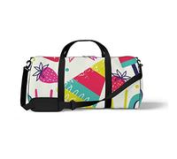 Sports Gym Duffle Bags for Yoga Dancing, Overnight Weekender Travel Bag Summer Element Pattern, Workout Carry on Shoulder Bag for Women Men