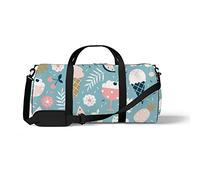 Sports Gym Duffle Bags for Yoga Dancing, Overnight Weekender Travel Bag Summer Elements, Workout Carry on Shoulder Bag for Women Men