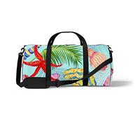 Sports Gym Duffle Bags for Yoga Dancing, Overnight Weekender Travel Bag Tropical Marine Elements, Workout Carry on Shoulder Bag for Women Men