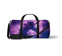 Sports Gym Duffle Bags for Yoga Dancing, Overnight Weekender Travel Bag Unicorn in The Milky Way, Workout Carry on Shoulder Bag for Women Men