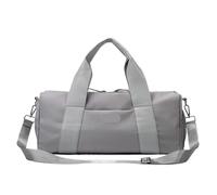 Sports Gym Handbag Women Fitness Swimming Training Bags Female Dance Yoga Mat Bag Outdoor Travel Luggage Pack with Shoes Pocket(Gray)