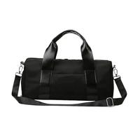 Sports Gym Handbag Women Fitness Swimming Training Bags Female Dance Yoga Mat Bag Outdoor Travel Luggage Pack with Shoes Pocket(Black)