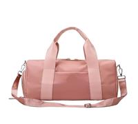 Sports Gym Handbag Women Fitness Swimming Training Bags Female Dance Yoga Mat Bag Outdoor Travel Luggage Pack with Shoes Pocket(Pink)