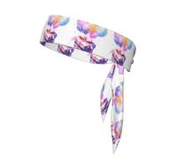 Sports Head Tie YYHWHJDE Exploding Balloon Gift Box Pattern Quick Dry Moisture Wick for Women, Girls and Men, Workout. Léger, respirant