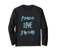 Sports Nautiques Peace Love Swim Life Manche Longue