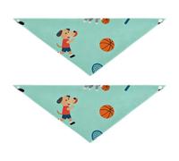 Sports Pets Lot de 2 écharpes triangulaires résistantes à l'usure pour animaux domestiques 76,2 x 30,5 cm