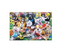 Sports pour Animaux de Compagnie et divertissement1000 Pièces DIY, Divertissement créatif, Puzzle Classiques pour Les Adultes et Les Enfants à partir de 14 Ans 38x52cm
