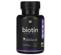 Sports Research, Biotine avec Huile de Coco, 5 000 mcg, 120 Softgels Végétales
