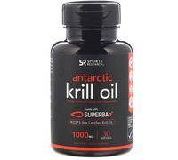 Sports Research, Huile de Krill Oméga-3, Double Concentration, 1 000 mg, 30 Gélules