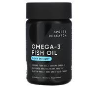 Sports Research, Huile de Poisson Oméga-3, Triple Concentration, 30 Softgels