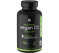 Sports Research, Vitamine D3 Végétalienne, 125 mcg (5 000 UI), 60 Gélules molles Végétales