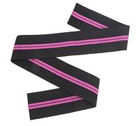 Sports Sports Elbow Anto Protection Bandage Elastic Wrap Compression Sleeve réglable pour le support du coude (Black and purple two stripes)