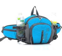 Sports Taille Pack Pack randonnée Taille Sac en Toile Taille Camping Packs Escalade sacoches avec Porte-Bouteille - Bleu