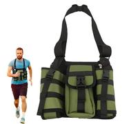 Sports Water Bottle Bag | Réglable Hiking Shoulder | Multi Pocket Carrier | Workout Bottle Holder, Hydration Shoulder Pouch, Compact Hiking Bag, Carabiner Water Bottle, Gym Shoulder Backpack, Army